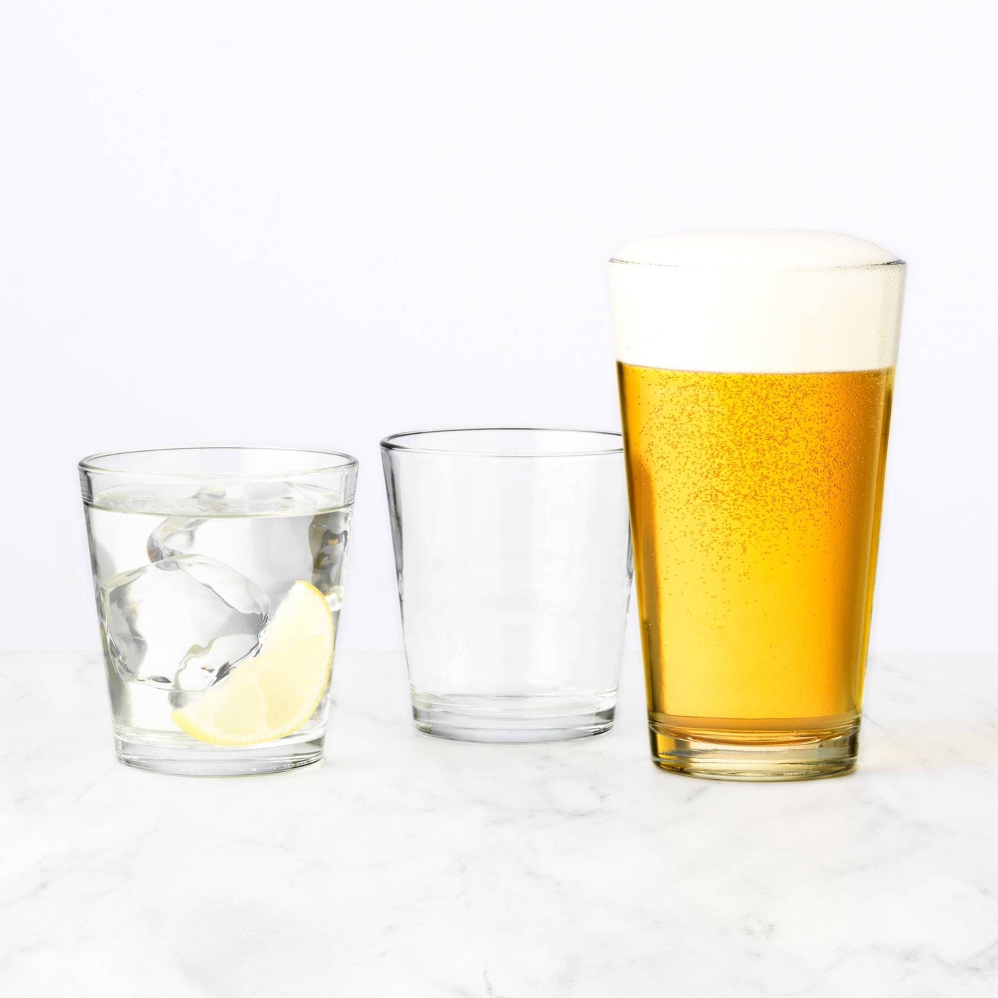Libbey Restaurant Stacking DOF Glass, 12 oz, Set of 12