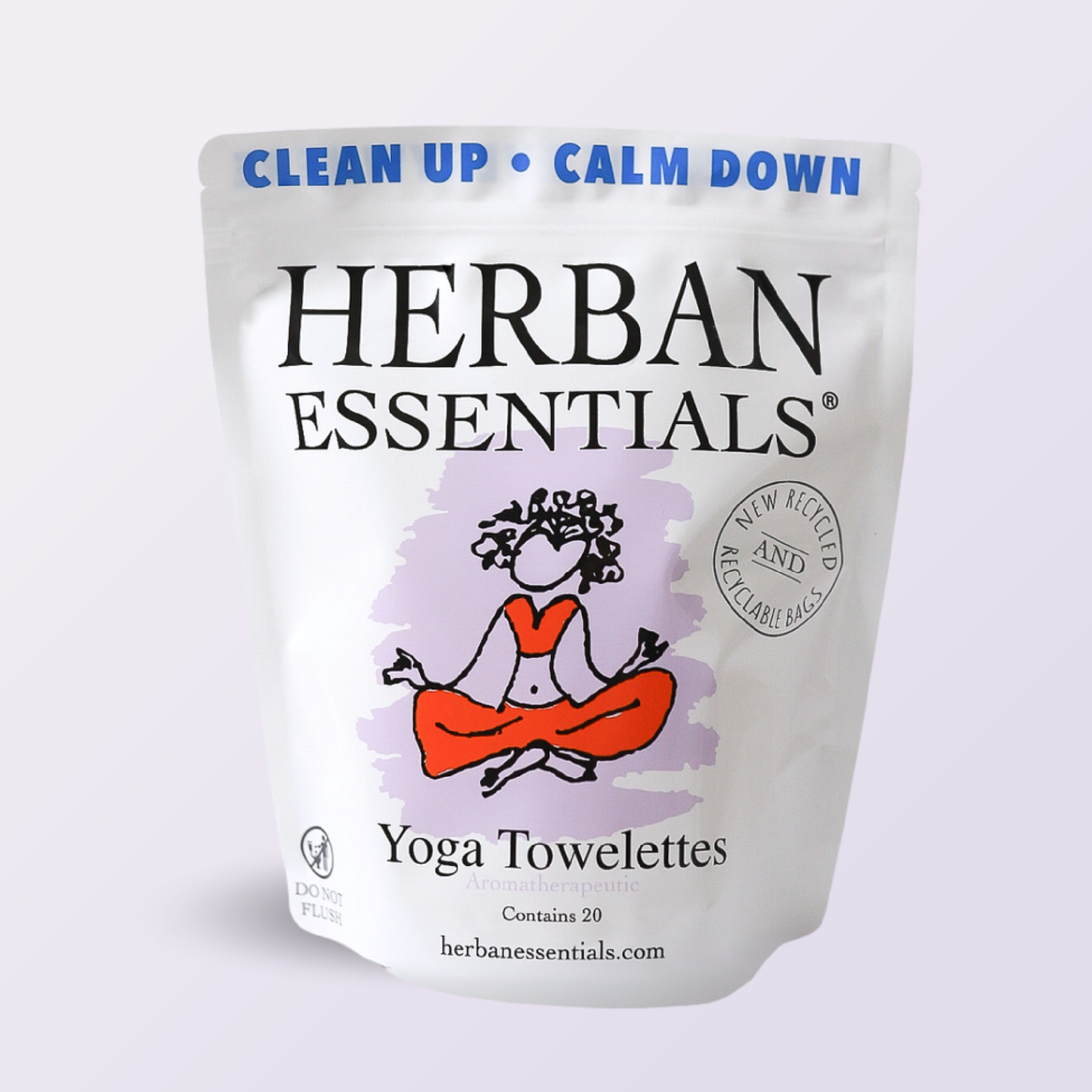 Yoga Towelettes - 20 Individual Essential Oil Wipes