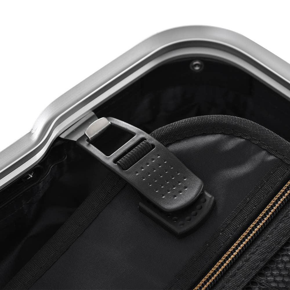 20in Aluminum Luggage with USB, Spinner Wheels & TSA Lock - Pink