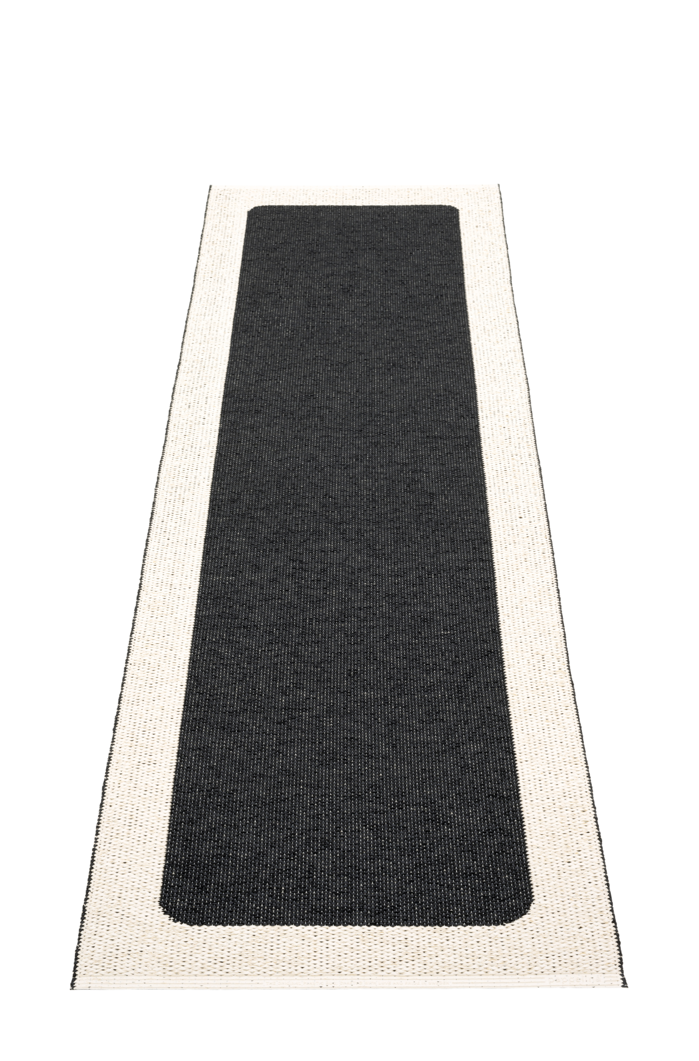 Amagansett Plastic Floor Mats Black/Vanilla