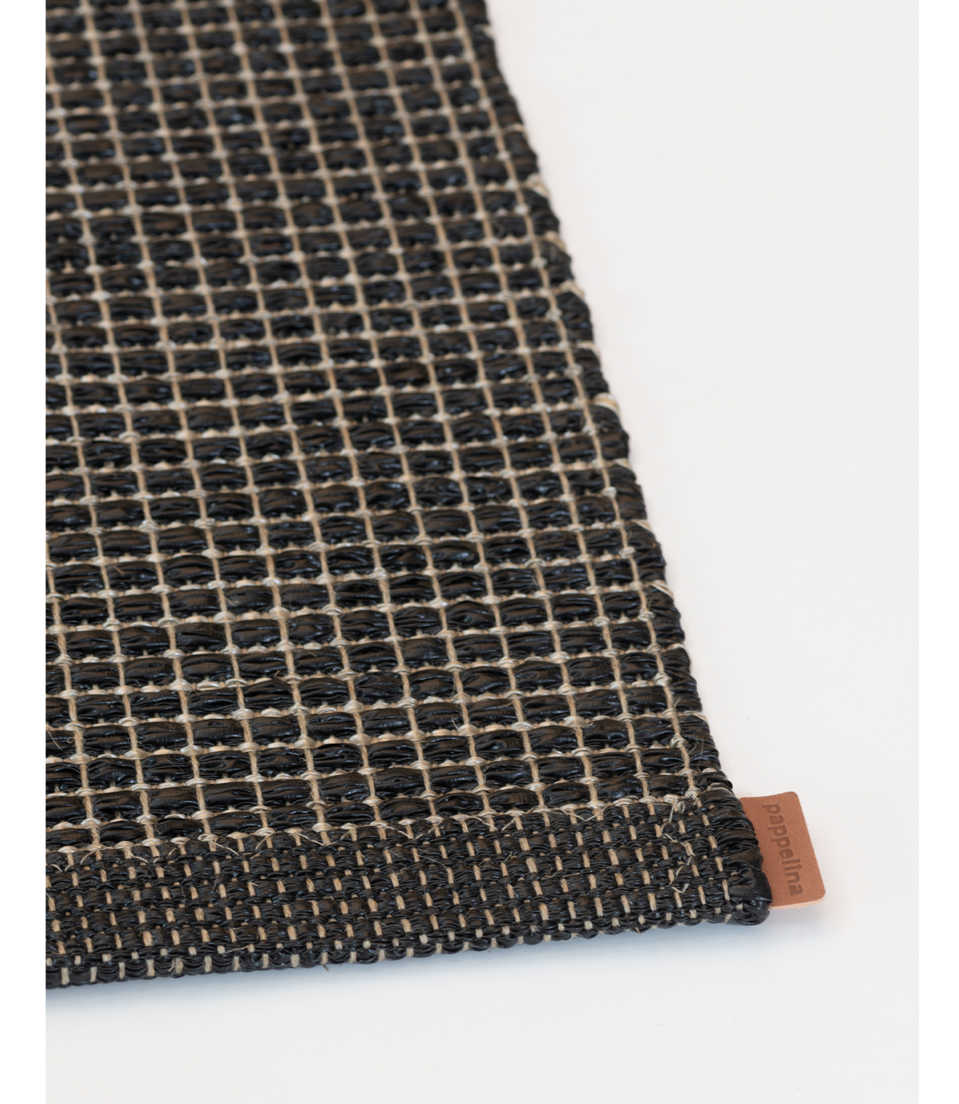Flying Point Plastic Floor Mats in Black Linen Metallic