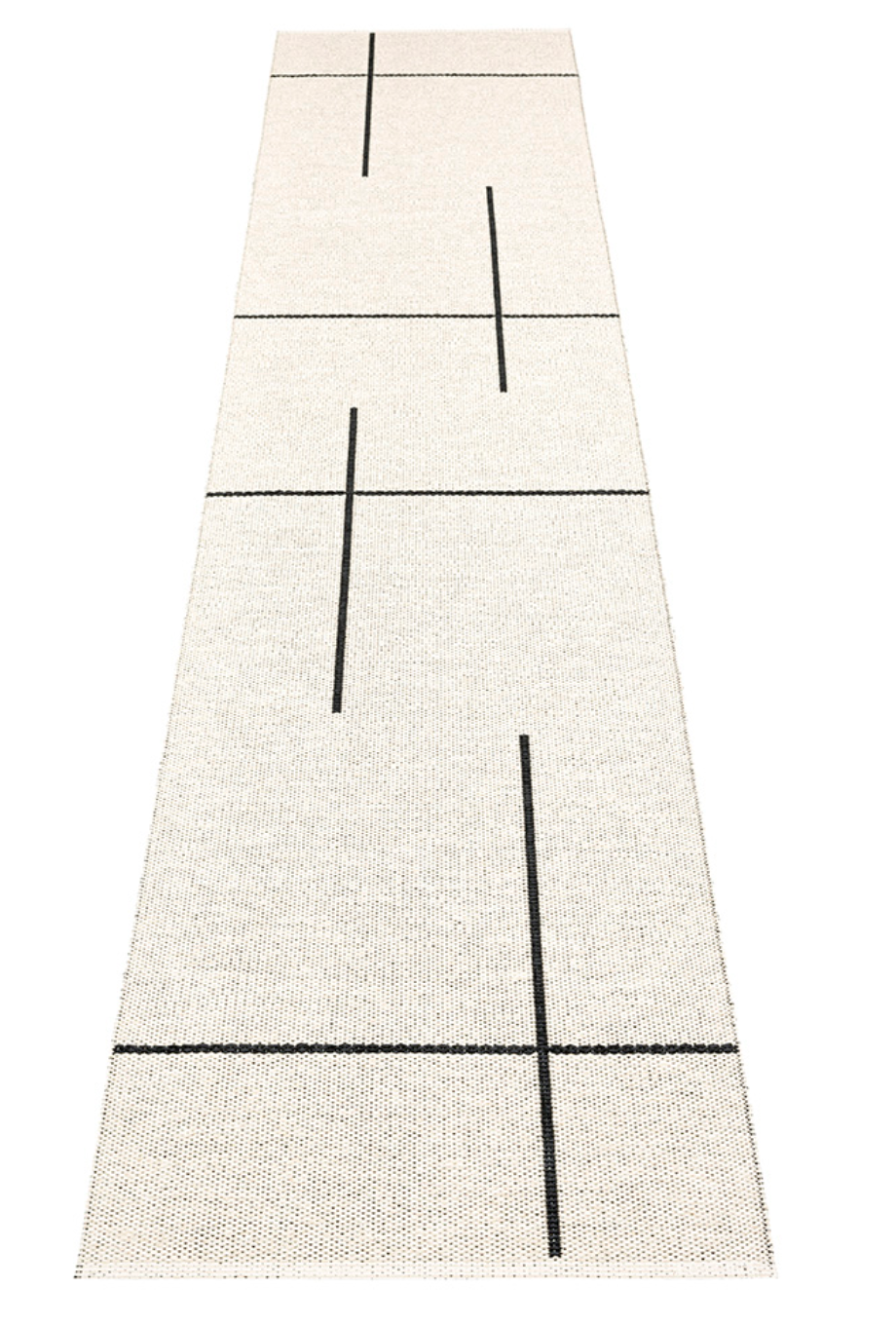 Georgica Beach Plastic Floor Mats Black/Vanilla