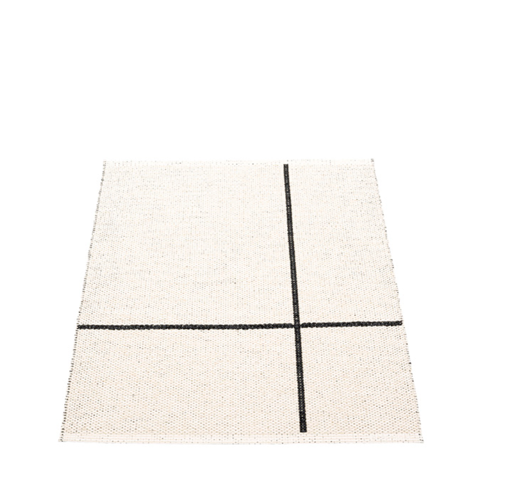 Georgica Beach Plastic Floor Mats Black/Vanilla