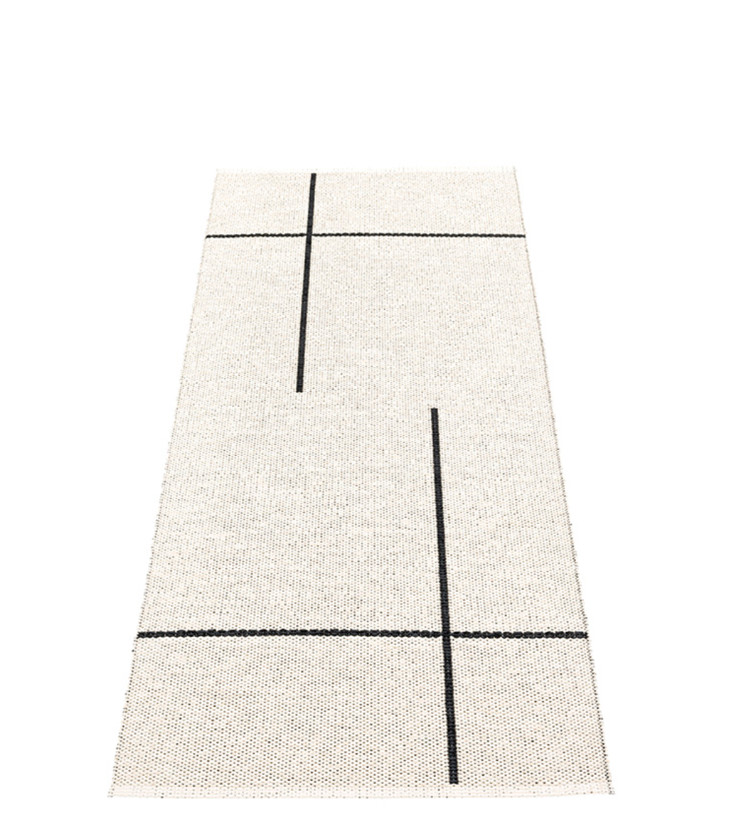 Georgica Beach Plastic Floor Mats Black/Vanilla