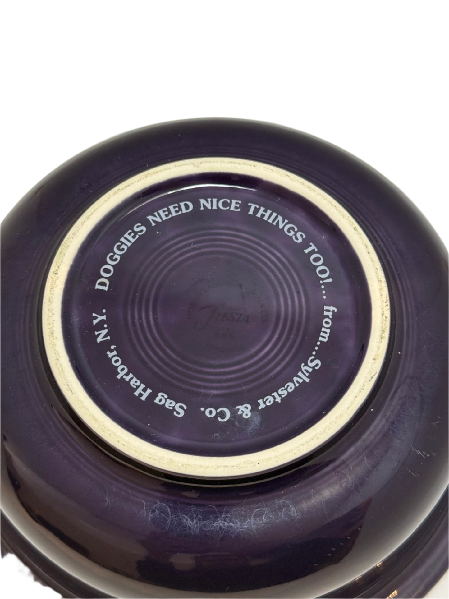 Modern General® Fiestaware Dog Bowl, Large Collectors Item
