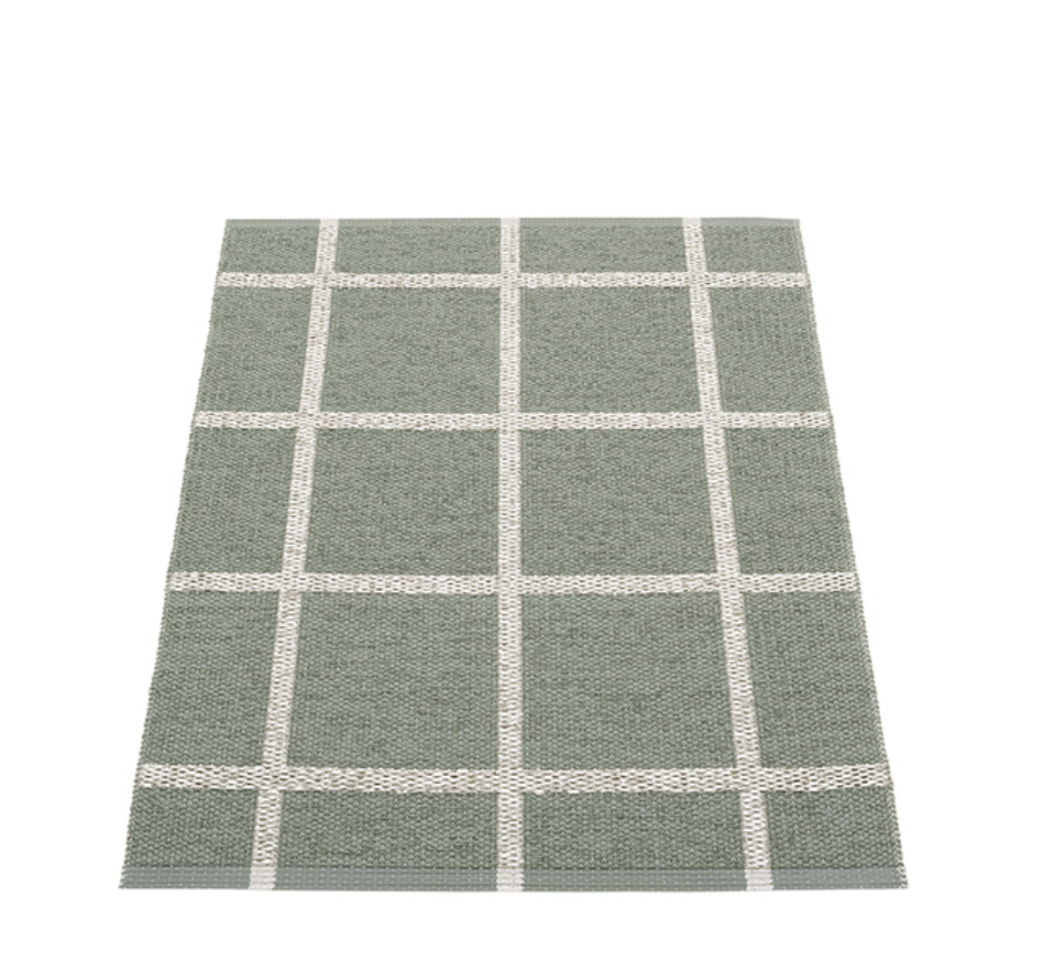 Little Plains Beach Plastic Floor Mats in Army/Stone Metallic