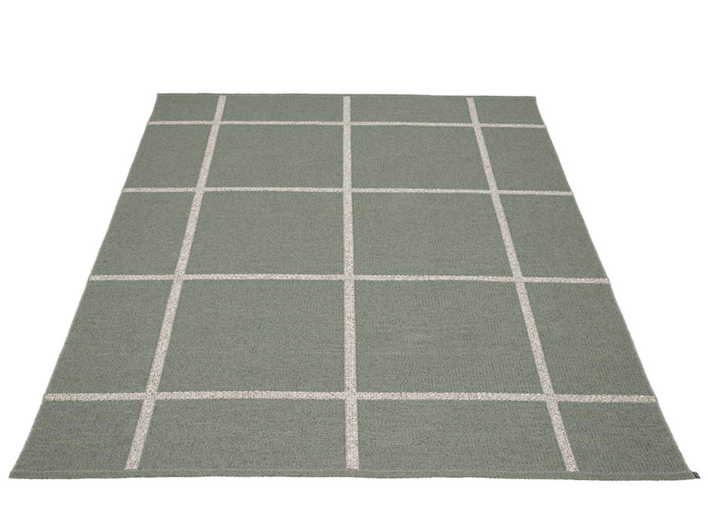 Little Plains Beach Plastic Floor Mats in Army/Stone Metallic