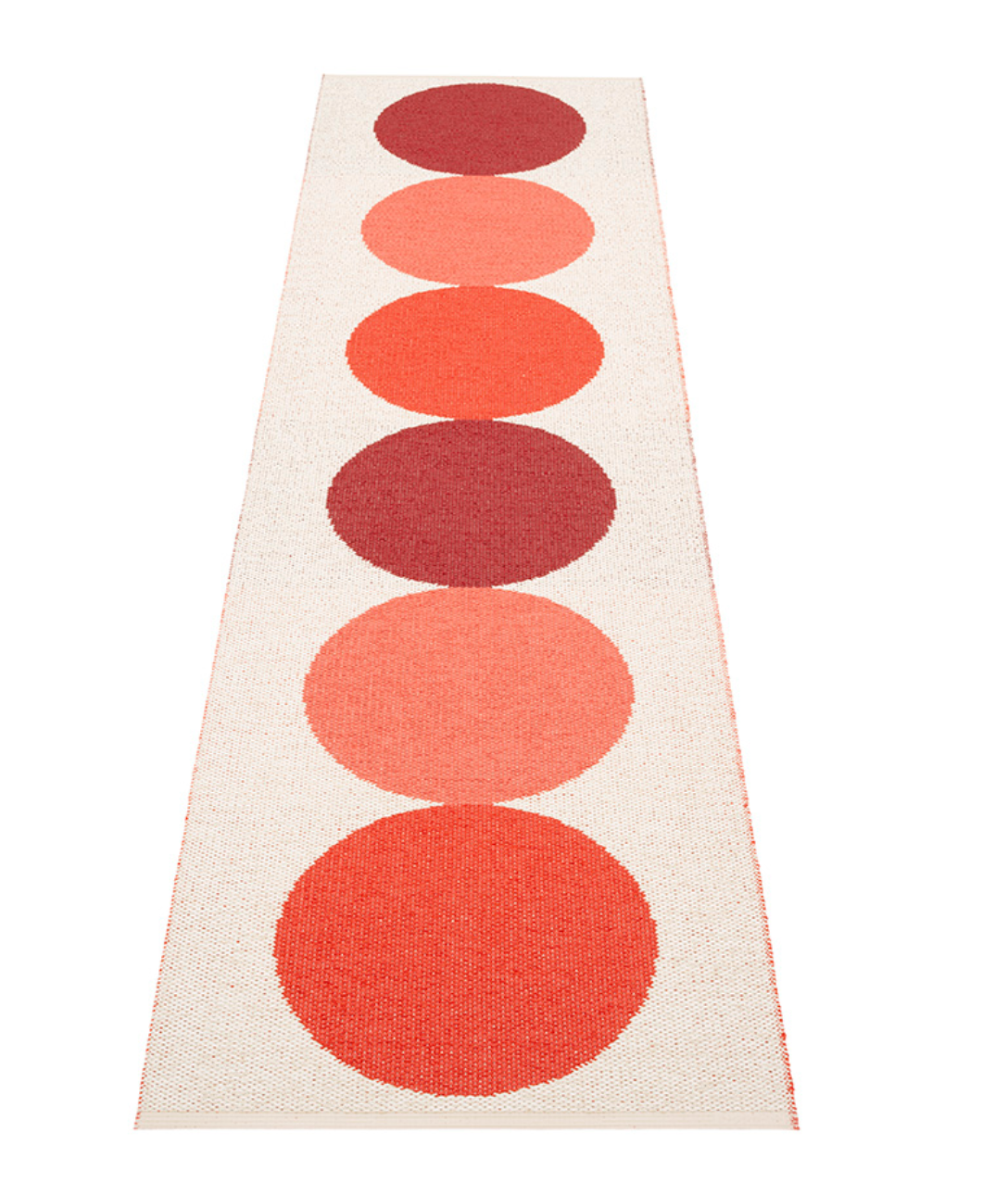 Ocean Road Beach Plastic Floor Mats in Berry/Background Vanilla