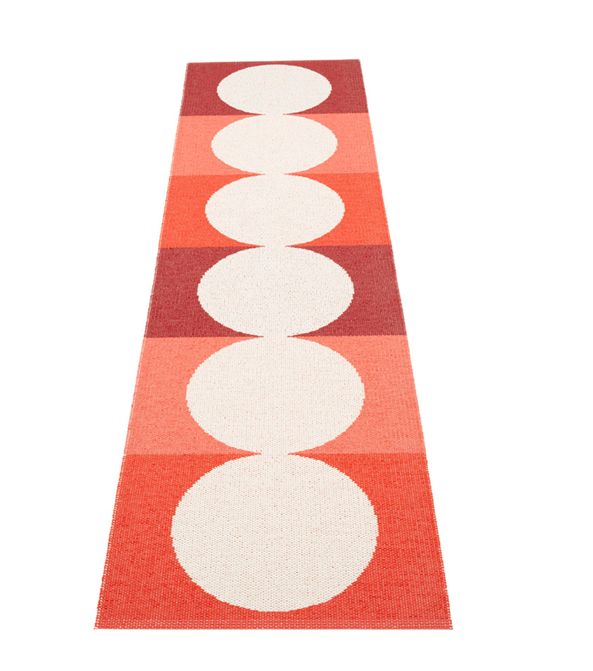 Ocean Road Beach Plastic Floor Mats in Berry/Background Vanilla