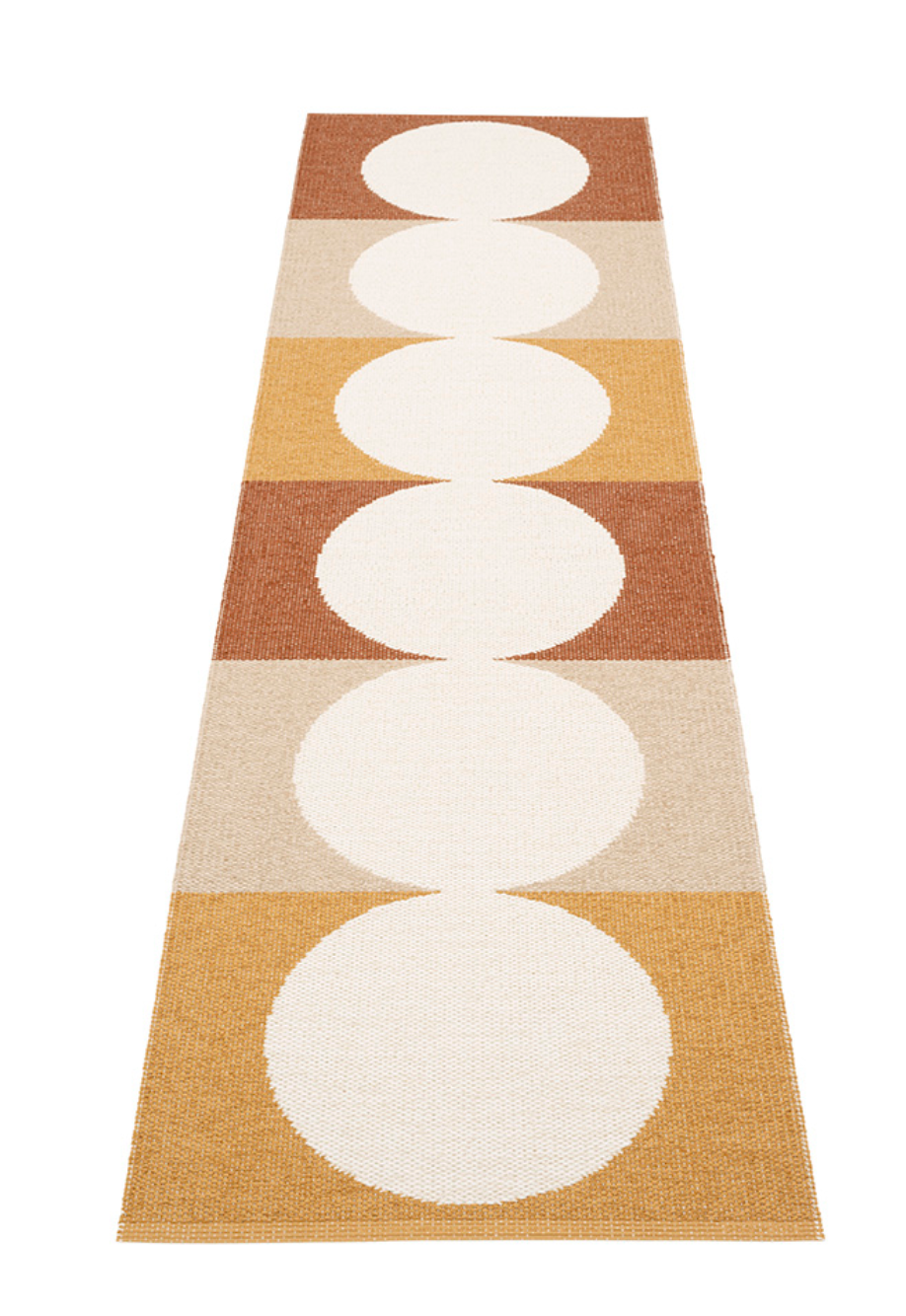 Ocean Road Beach Plastic Floor Mats in Harvest/Background Vanilla