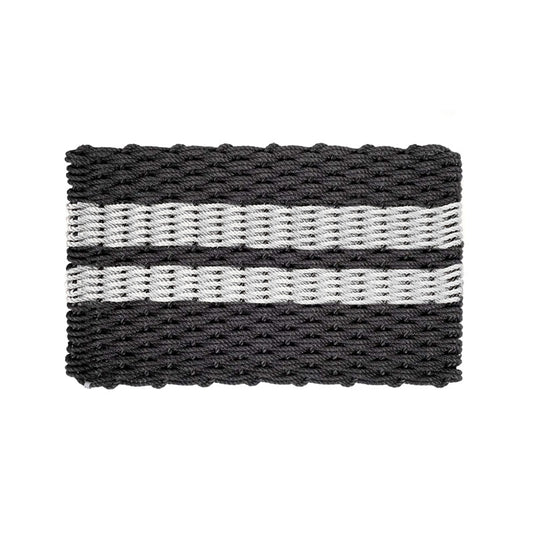 Rope Doormat, Charcoal/Pearl Stripes (Modern General® Exclusive)