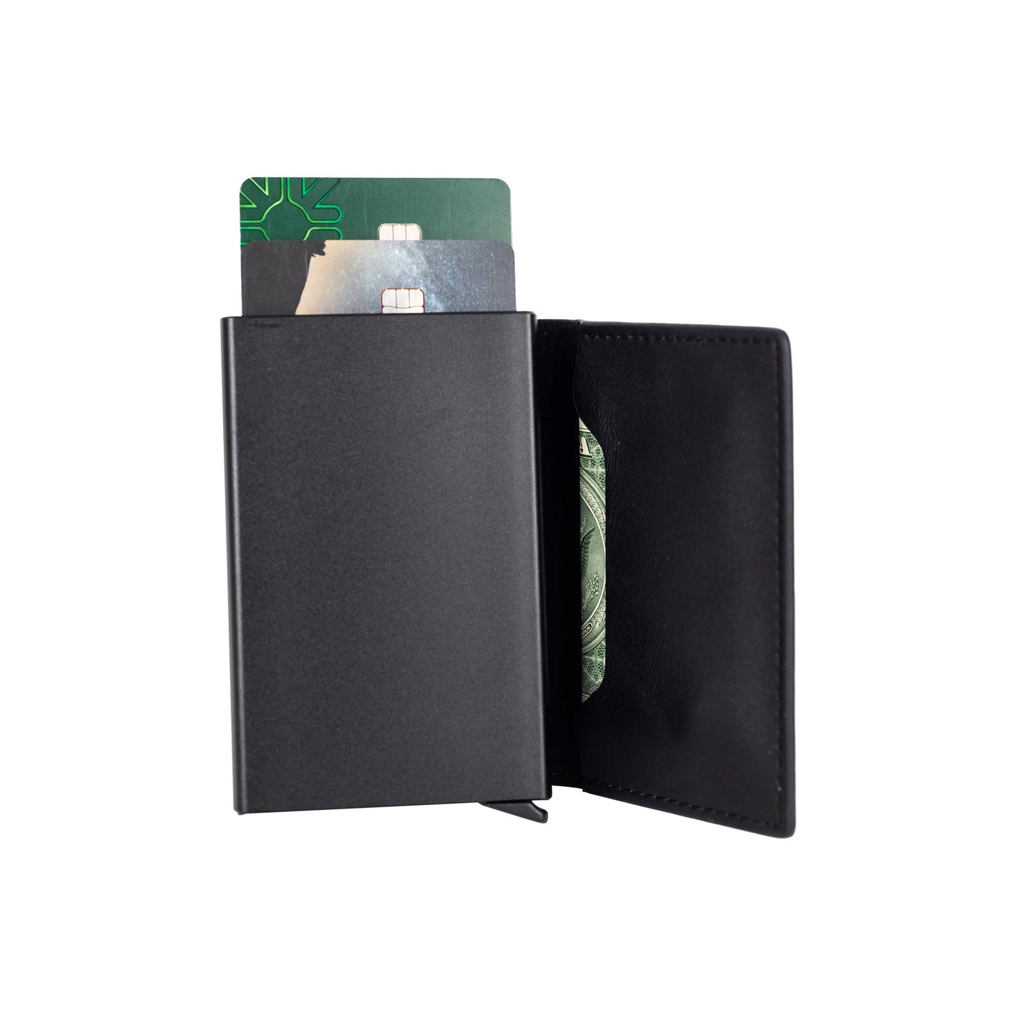 Leather RFID Wallet in Black
