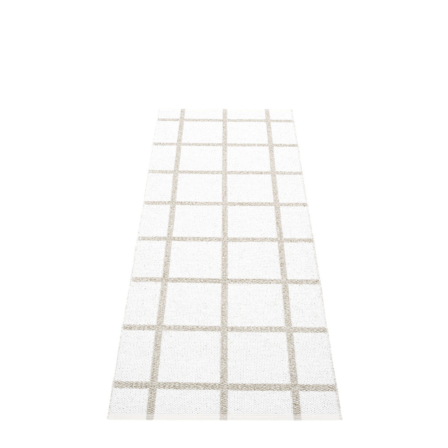 Little Plains Beach Plastic Floor Mats in White/Stone Metallic (Multiple Sizes)