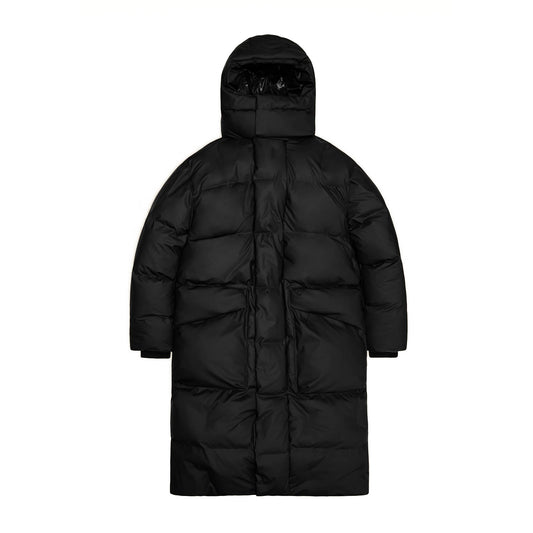Rains® Harbin Long Puffer Jacket in Black