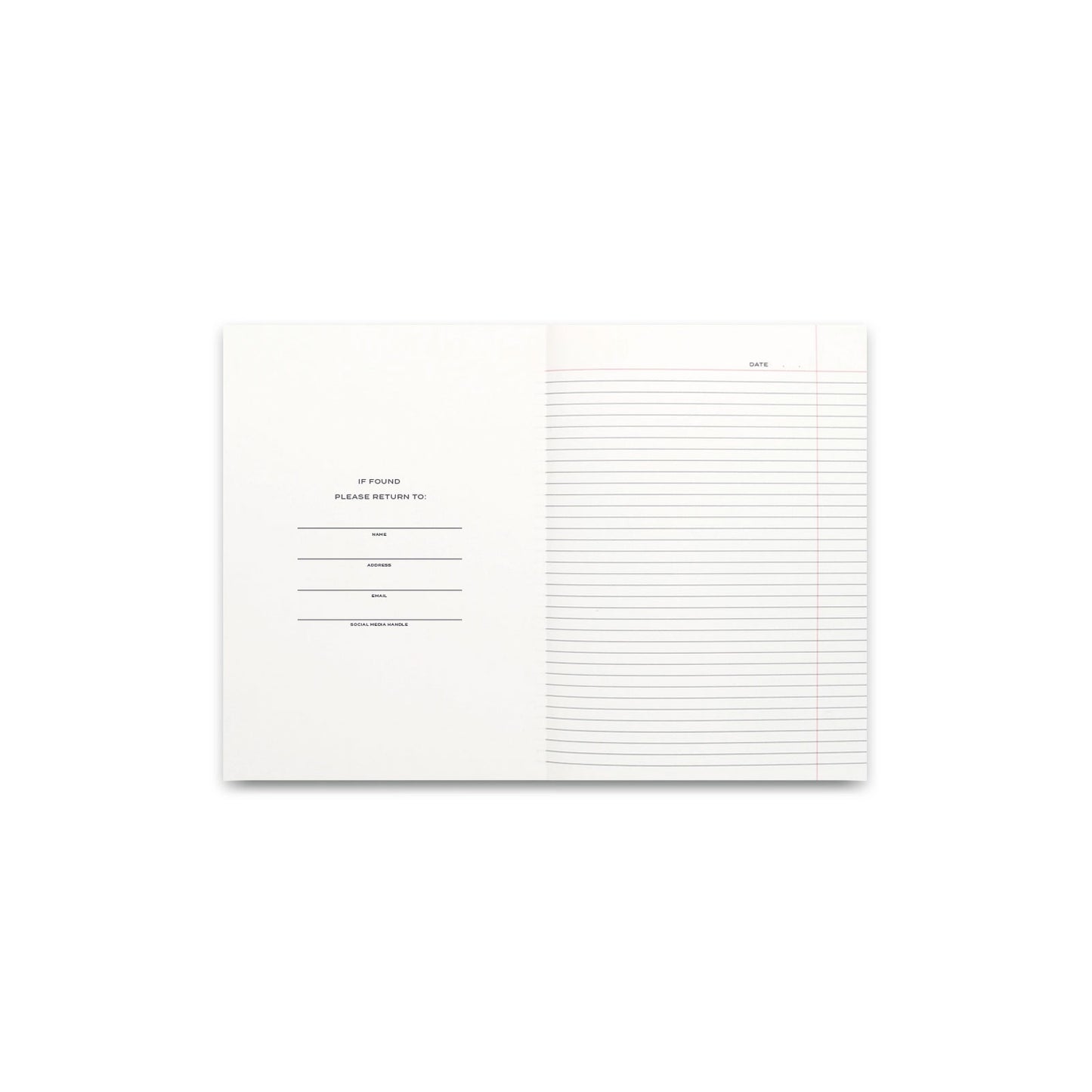 Note To Self Journal in Black