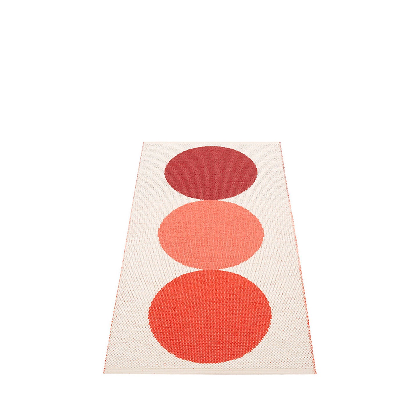 Ocean Road Beach Plastic Floor Mats in Berry/Background Vanilla