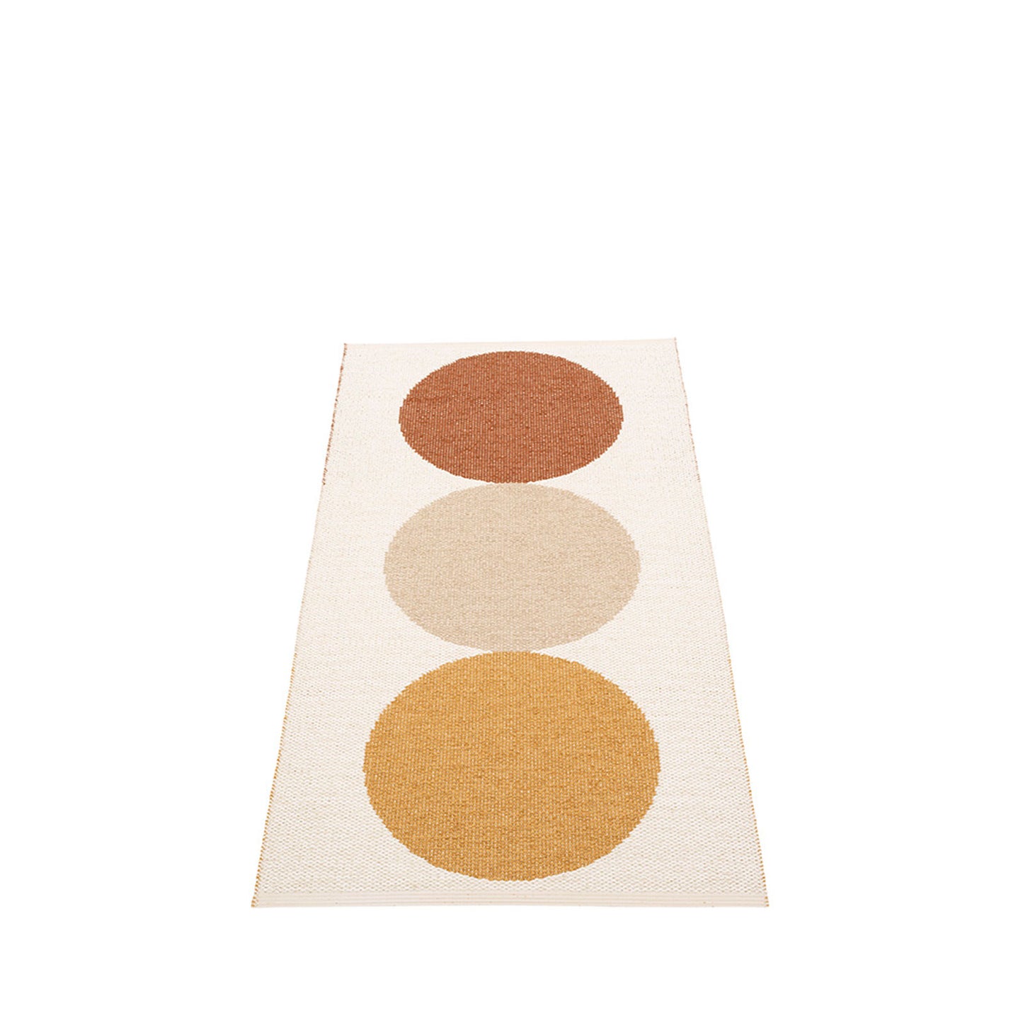 Ocean Road Beach Plastic Floor Mats in Harvest/Background Vanilla