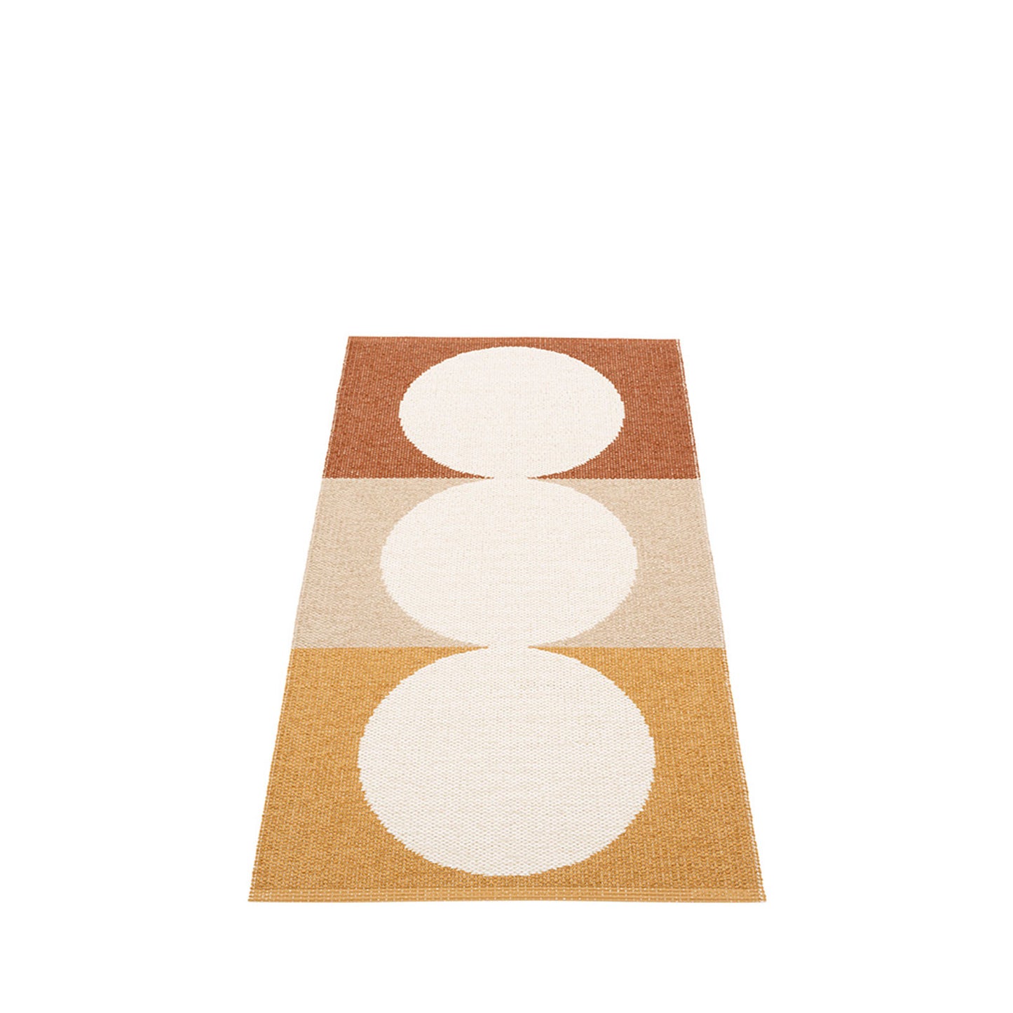Ocean Road Beach Plastic Floor Mats in Harvest/Background Vanilla
