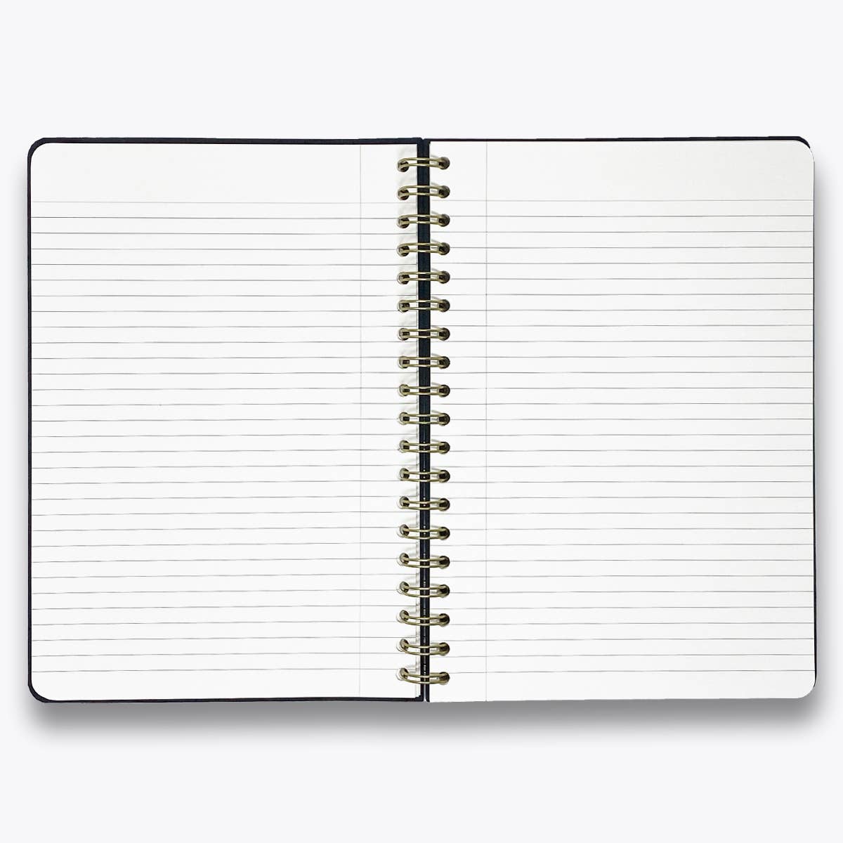 Black Linen Spiral Note to Self Journal