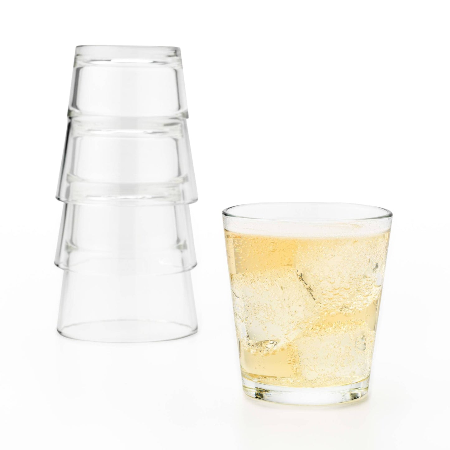 Libbey Restaurant Stacking DOF Glass, 12 oz, Set of 12
