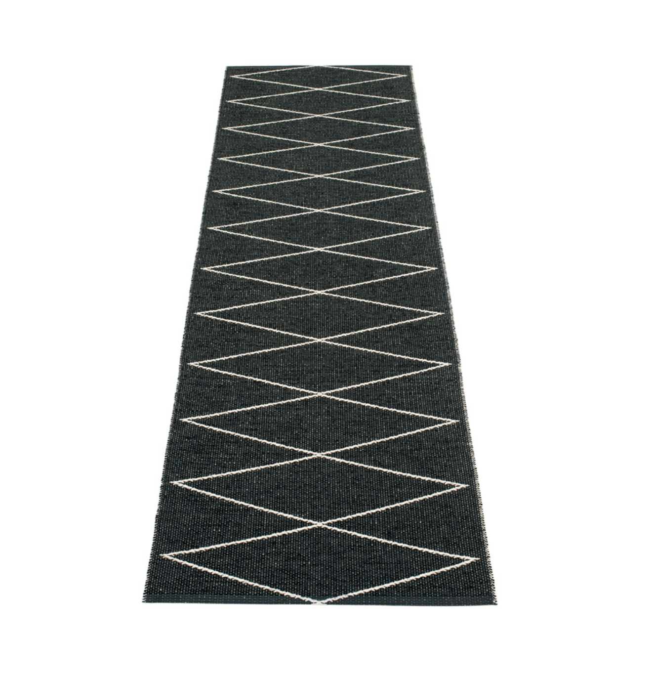 Navy Beach Plastic Floor Mats Black/Vanilla