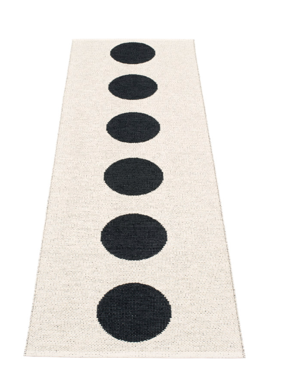 North Haven Plastic Floor Mats Black/Vanilla