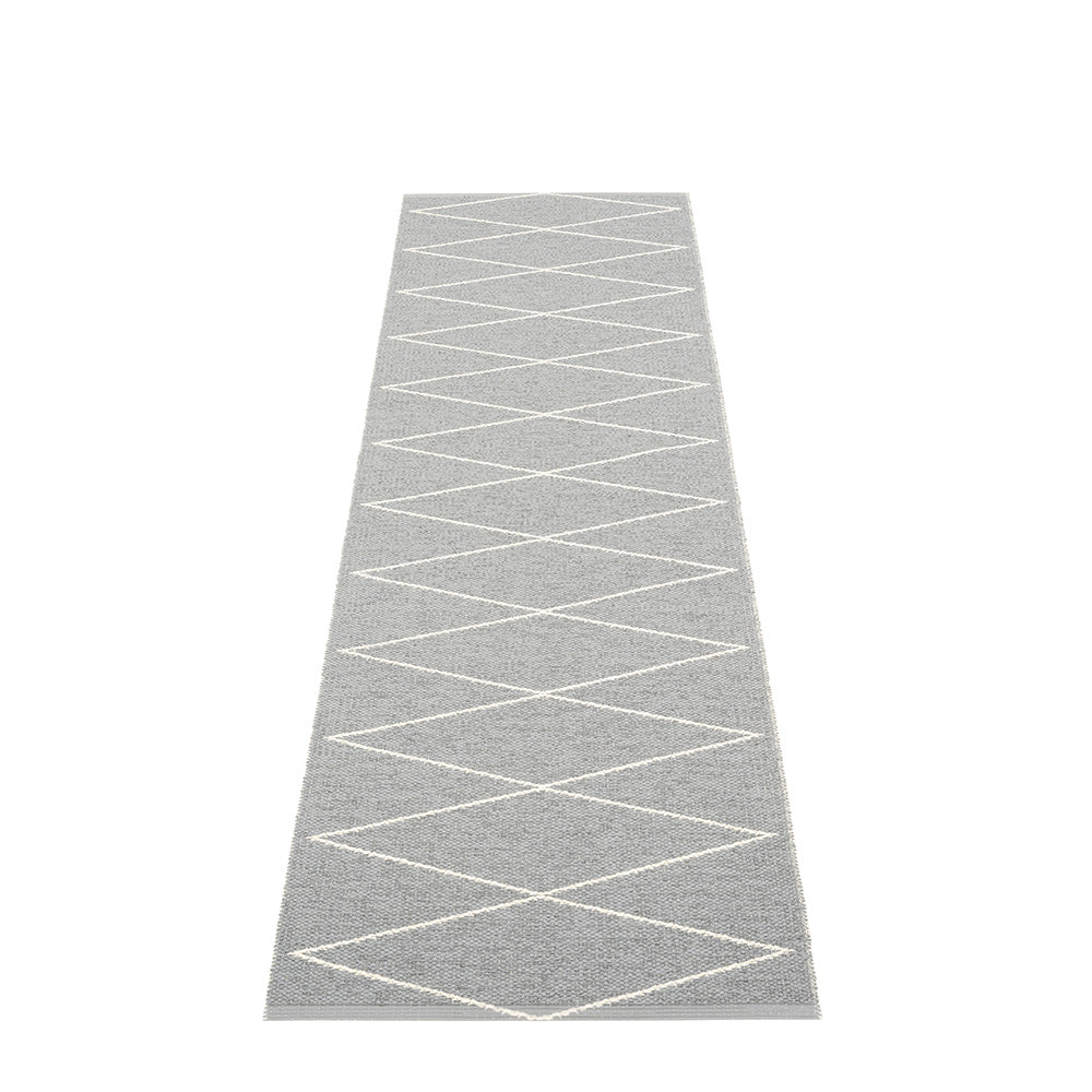 Navy Beach Plastic Floor Mats Grey/Vanilla (Multiple Sizes)