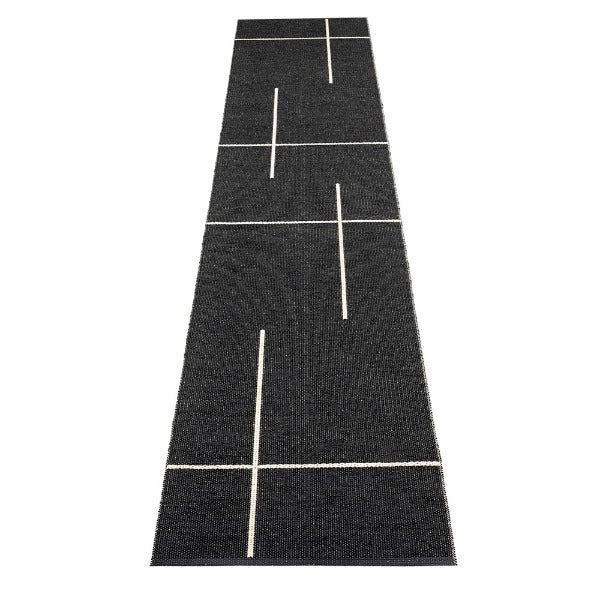Georgica Beach Plastic Floor Mats Black/Vanilla