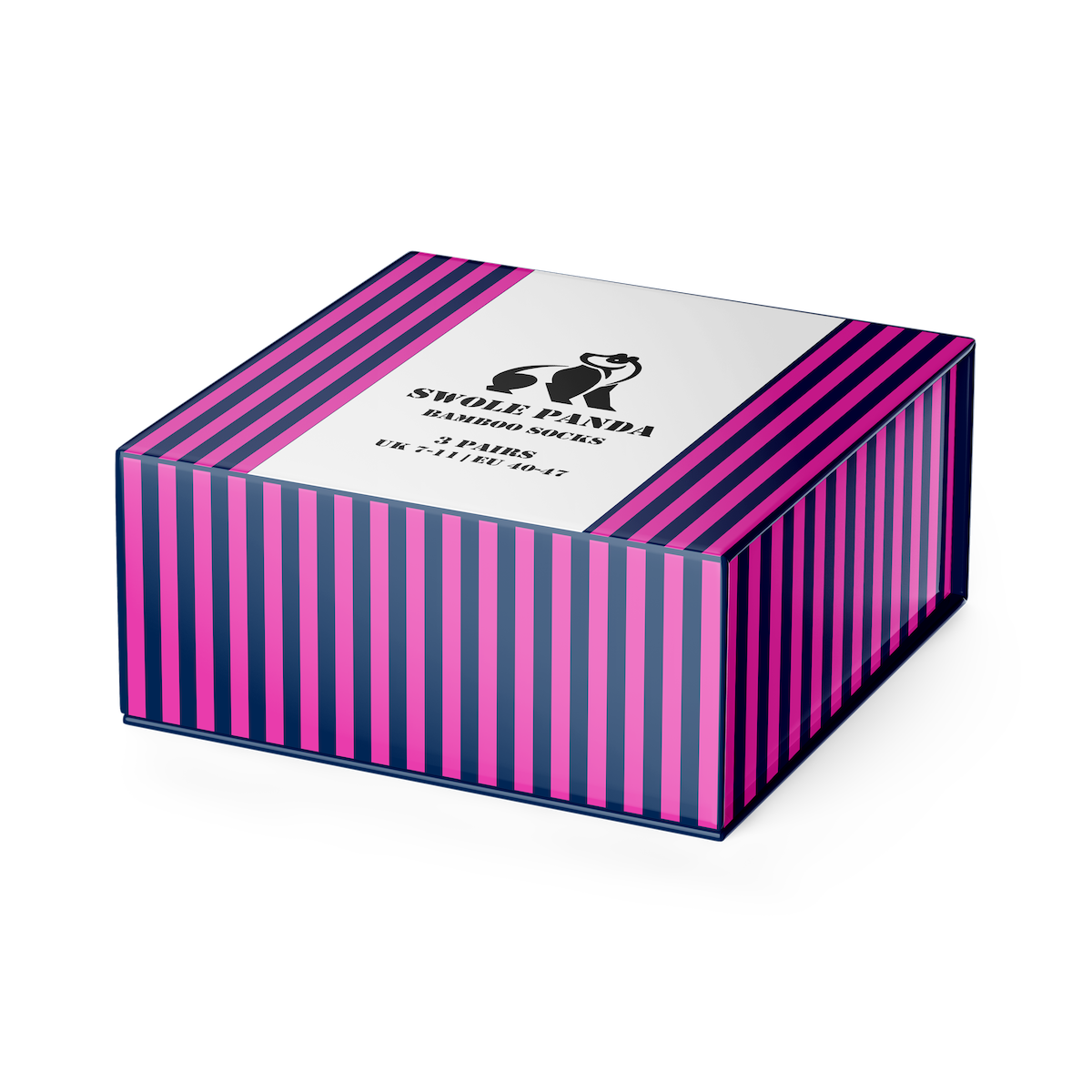 Stripey Bamboo Socks, Set of 3 with Box