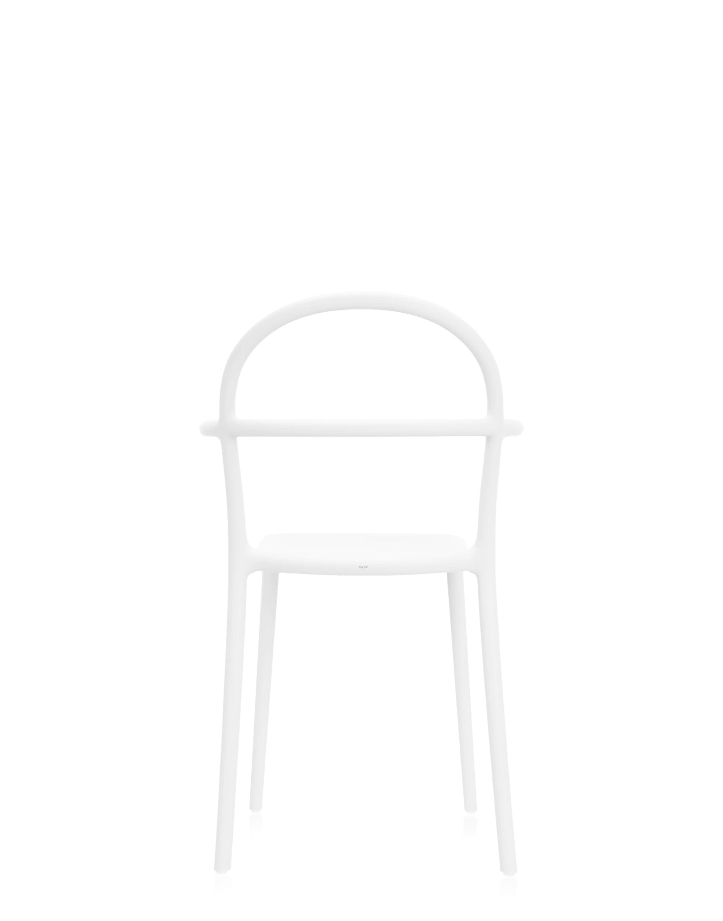 C Chair in White, Set of 2