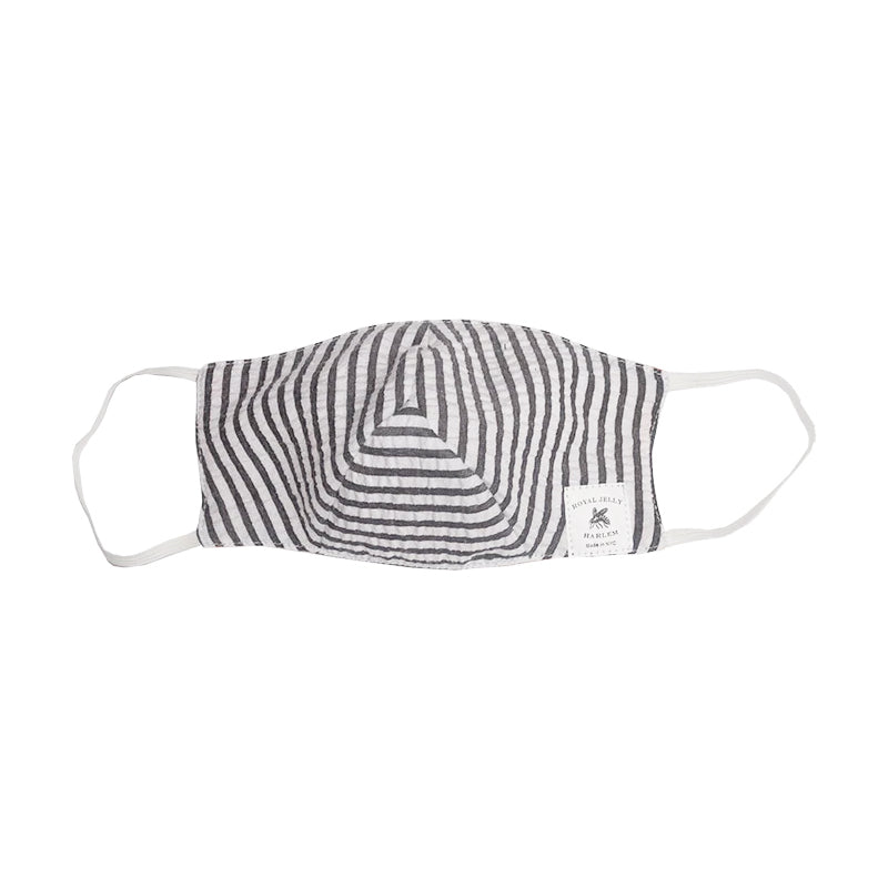 Face Mask, Seersucker Grey