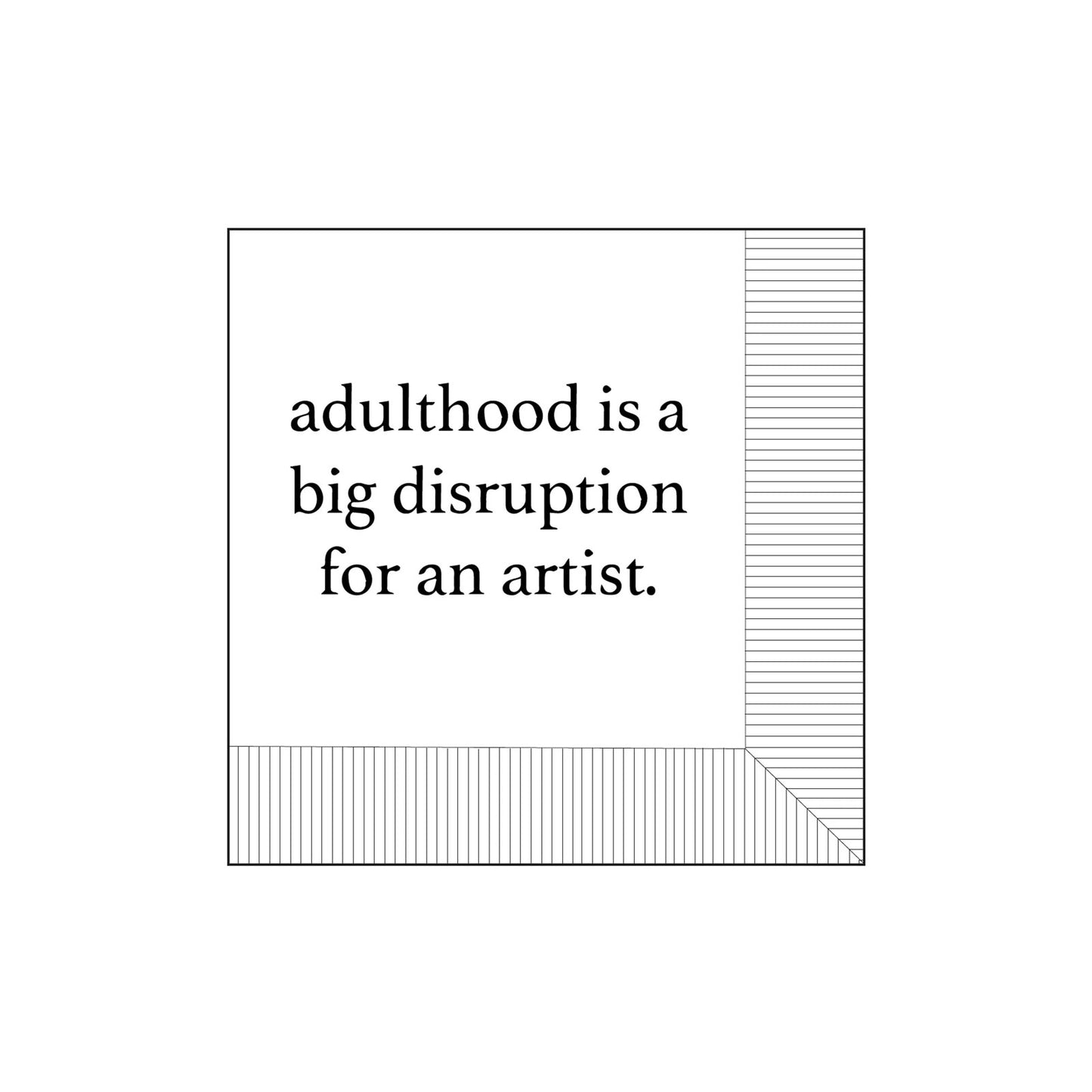 Modern General® Cocktail Napkin, Adulthood