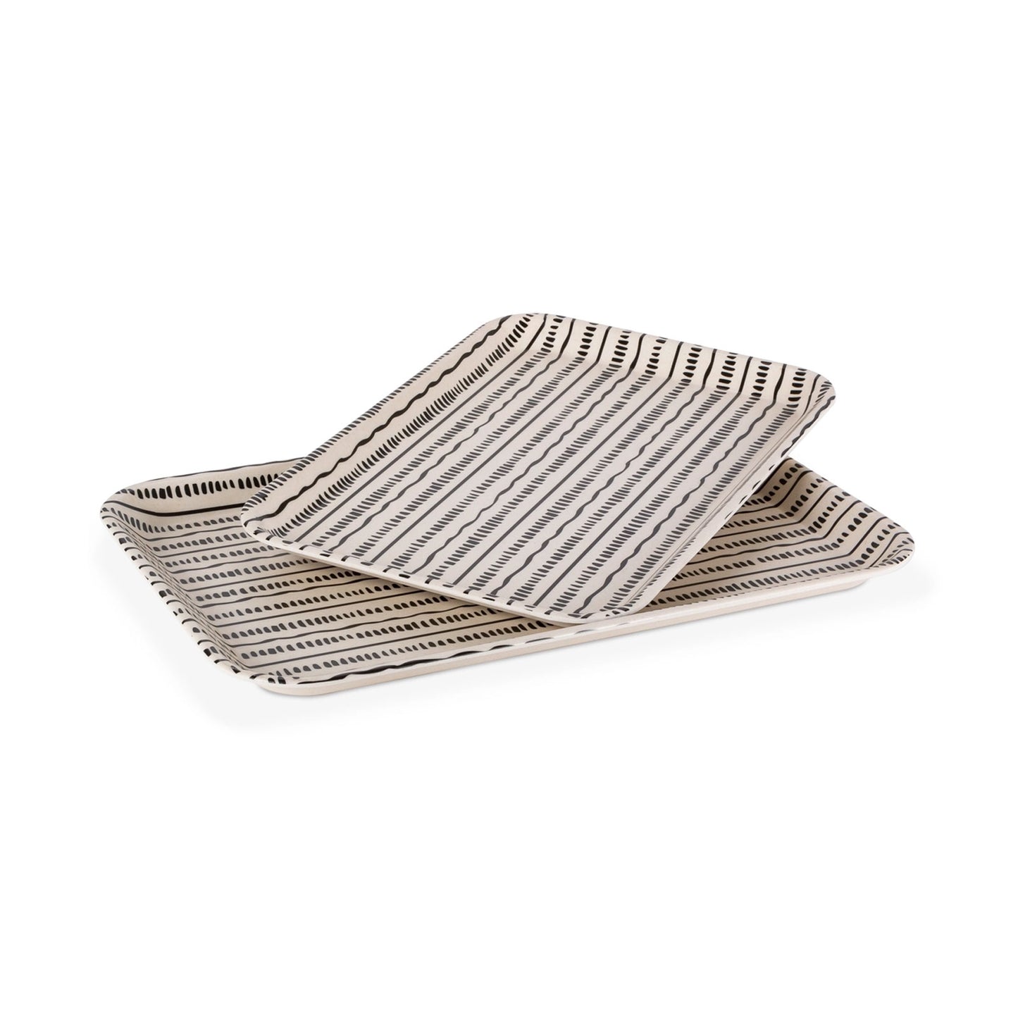 Dashed line Trays, Set of 2
