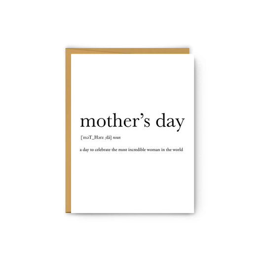 Mother's Day Definition | Greeting Card