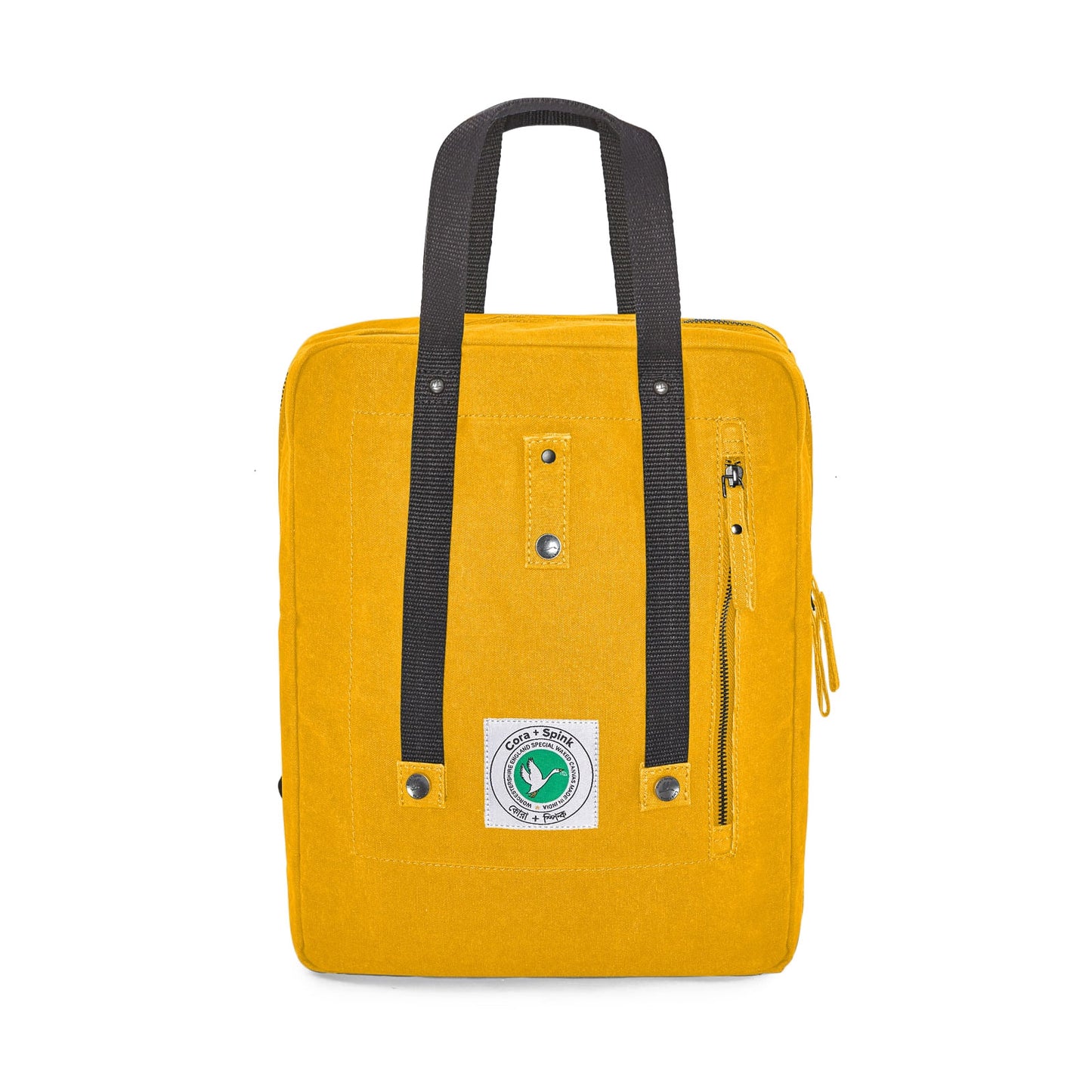 Poly Bag Backpack in Yellow
