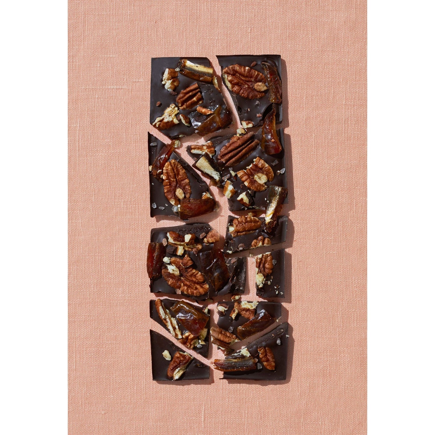 Spring & Mulberry Chocolate Bar with Medjool Dates, Pecans, and Himalayan Salt
