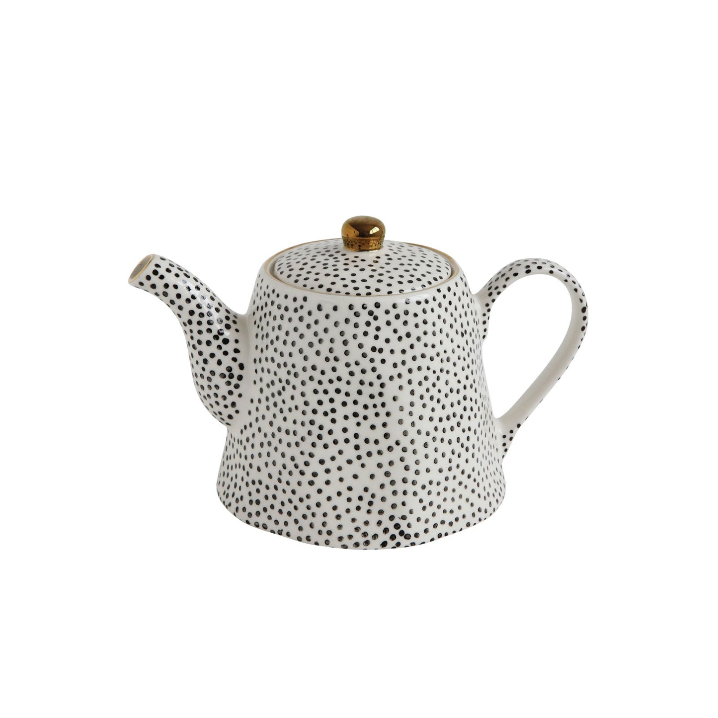 Stoneware Pot with Dots