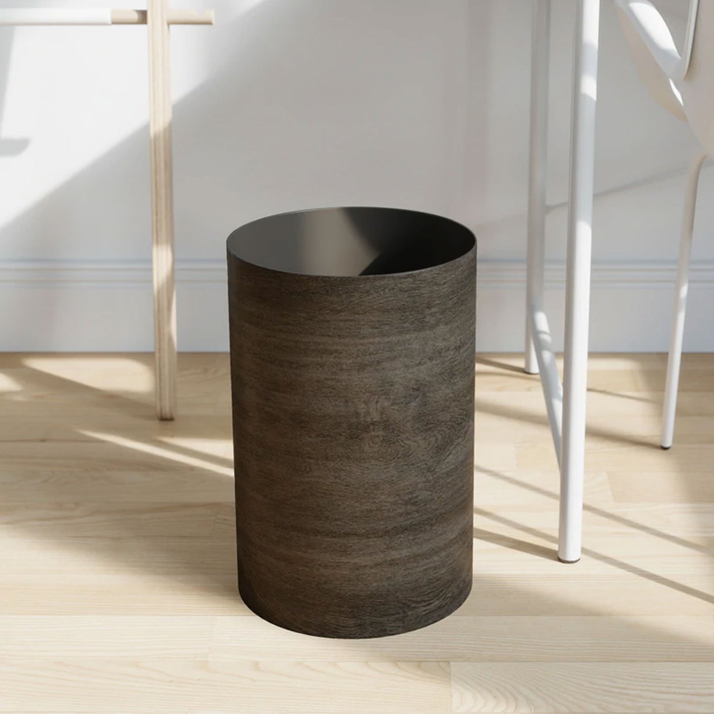 Treela Trash Can, Barnwood