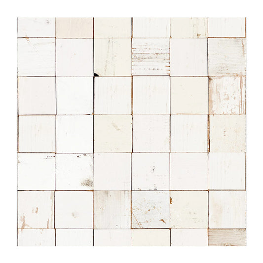 Wallpaper, White Mosaic Squares by Piet Hein Eek