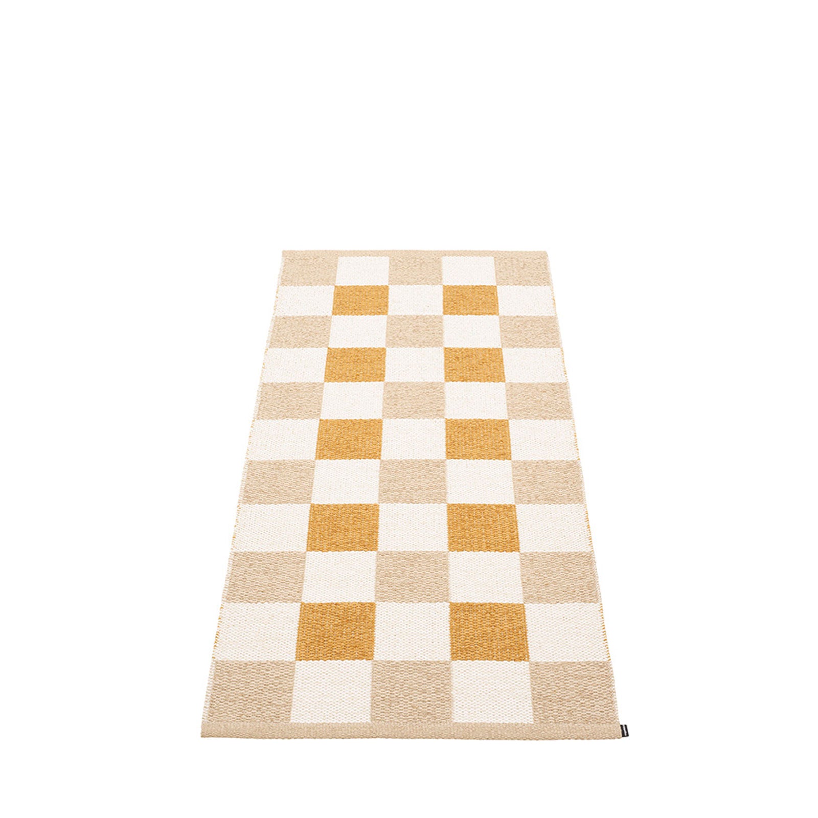 Checkered Taupe Floor Mats