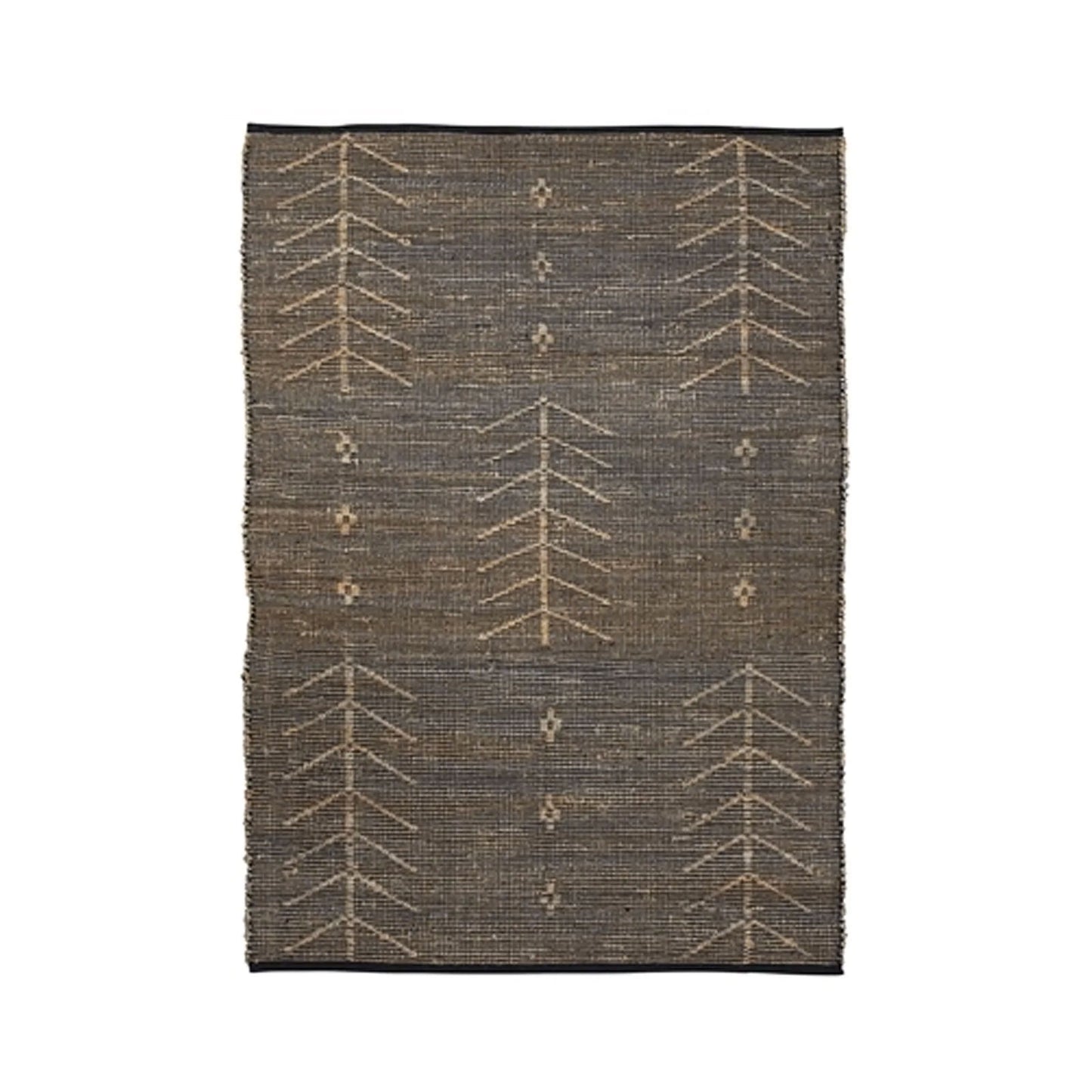 Hemp Malika Rug in Black (Multiple Sizes)