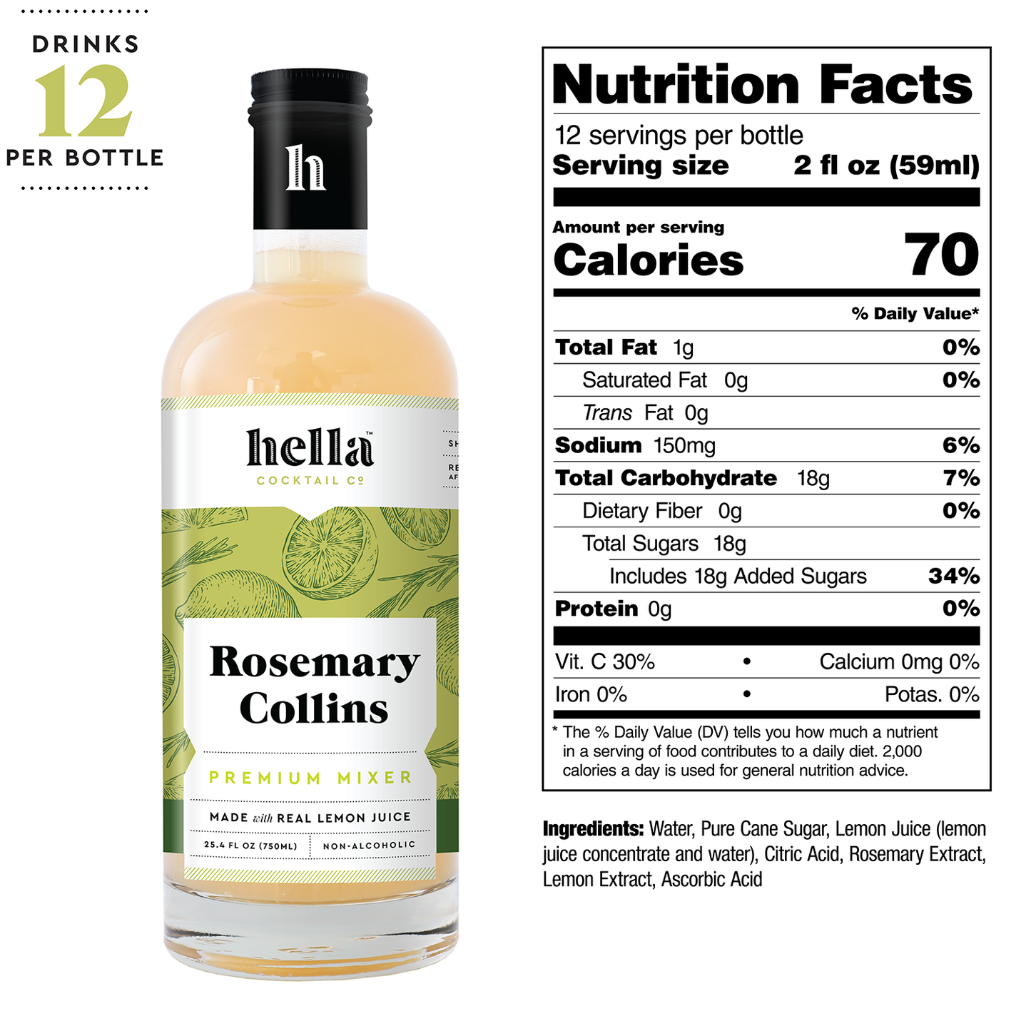 Rosemary Collins Cocktail Mixer