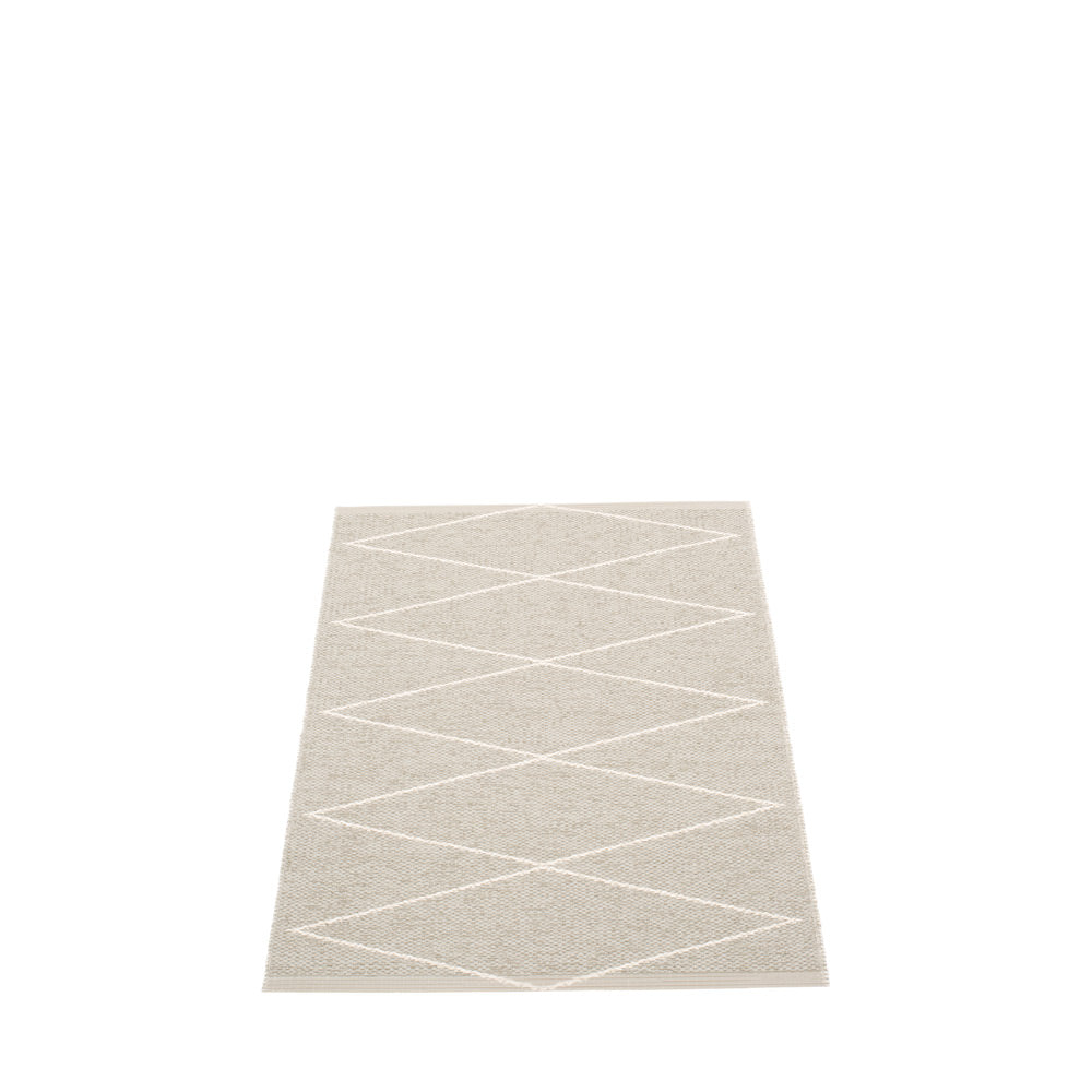 Navy Beach Plastic Floor Mats Linen/Vanilla (Multiple Sizes)