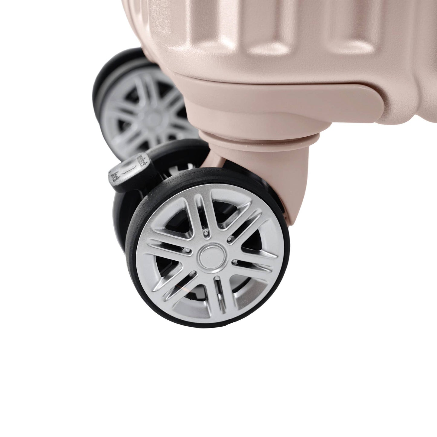 20in Aluminum Luggage with USB, Spinner Wheels & TSA Lock - Pink