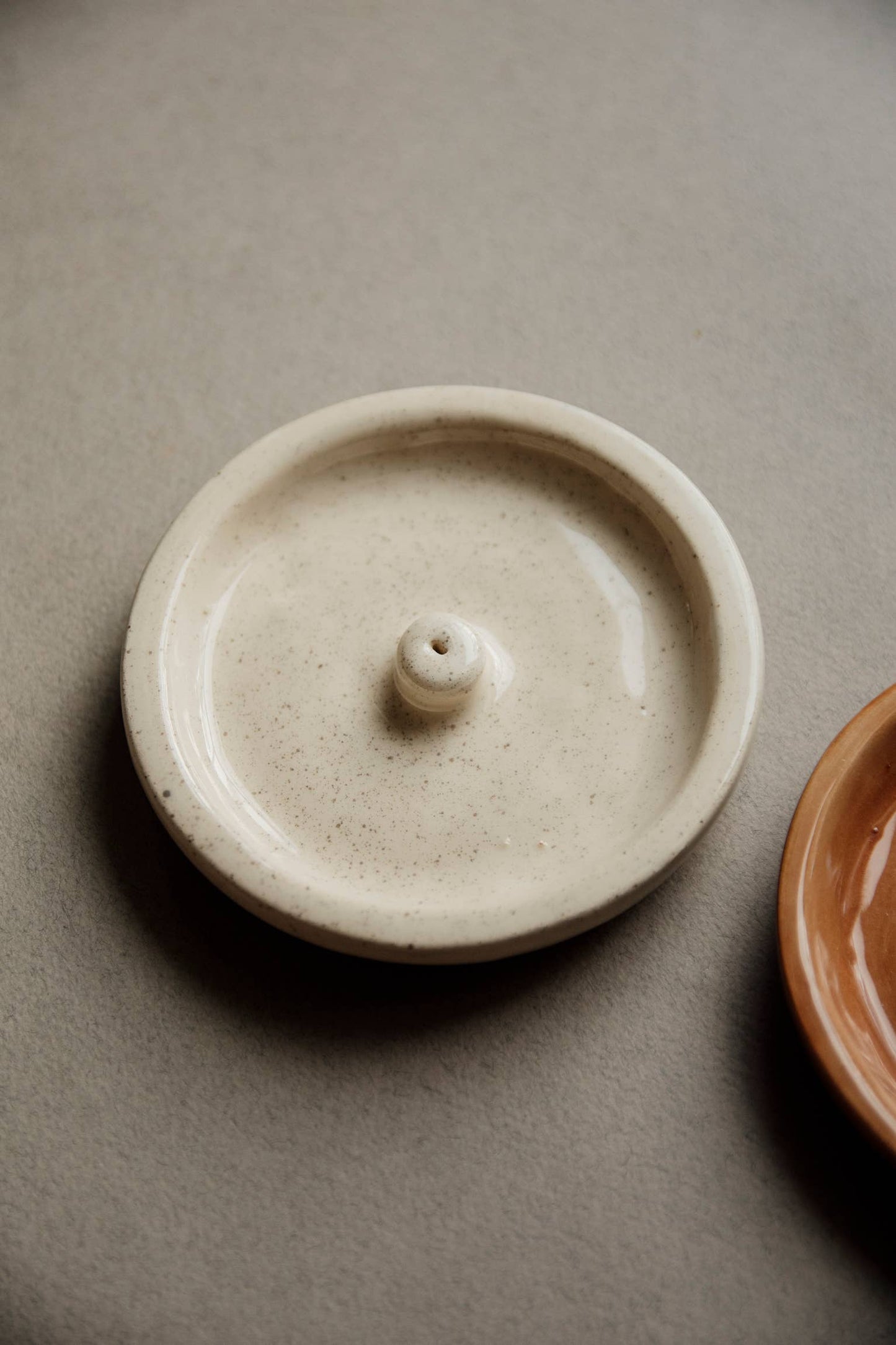 Ceramic Flat Incense Holder