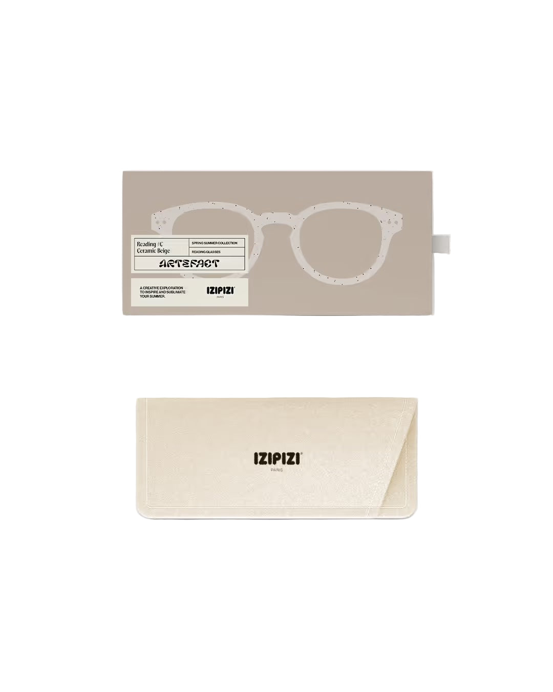 IZIPIZI Reading Glasses, #C Ceramic Beige