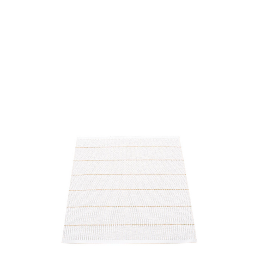 Sag Harbor Plastic Floor Mats Vanilla/Beige Metallic