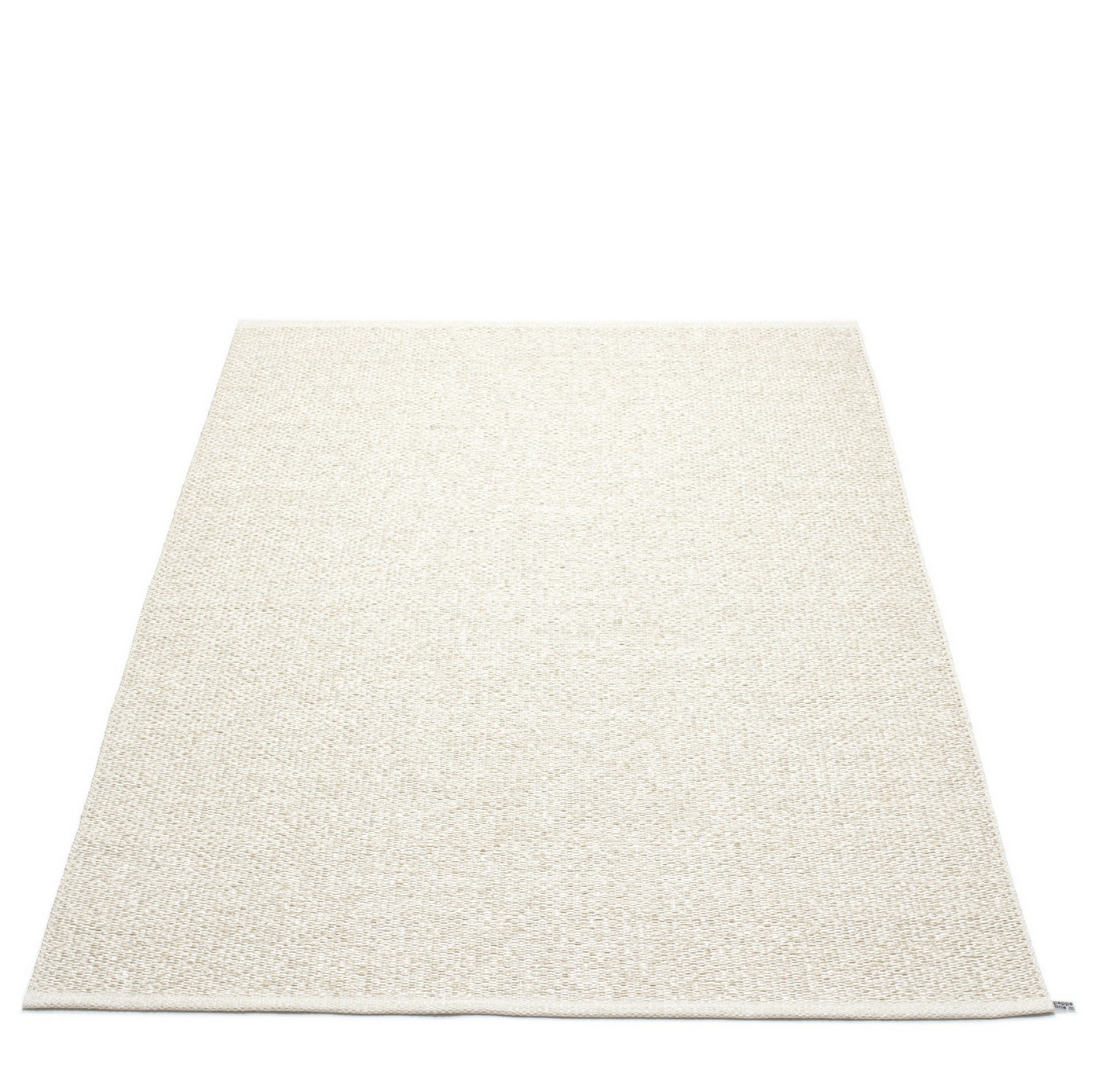 East Hampton Plastic Floor Mats Vanilla/Beige Metallic