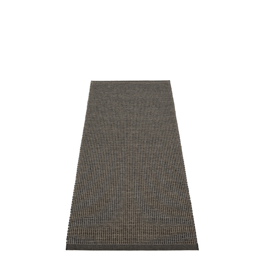 Flying Point Plastic Floor Mats in Black Linen Metallic