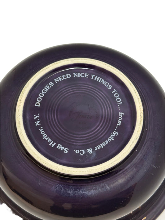 Modern General® Fiestaware Dog Bowl, Large Collectors Item